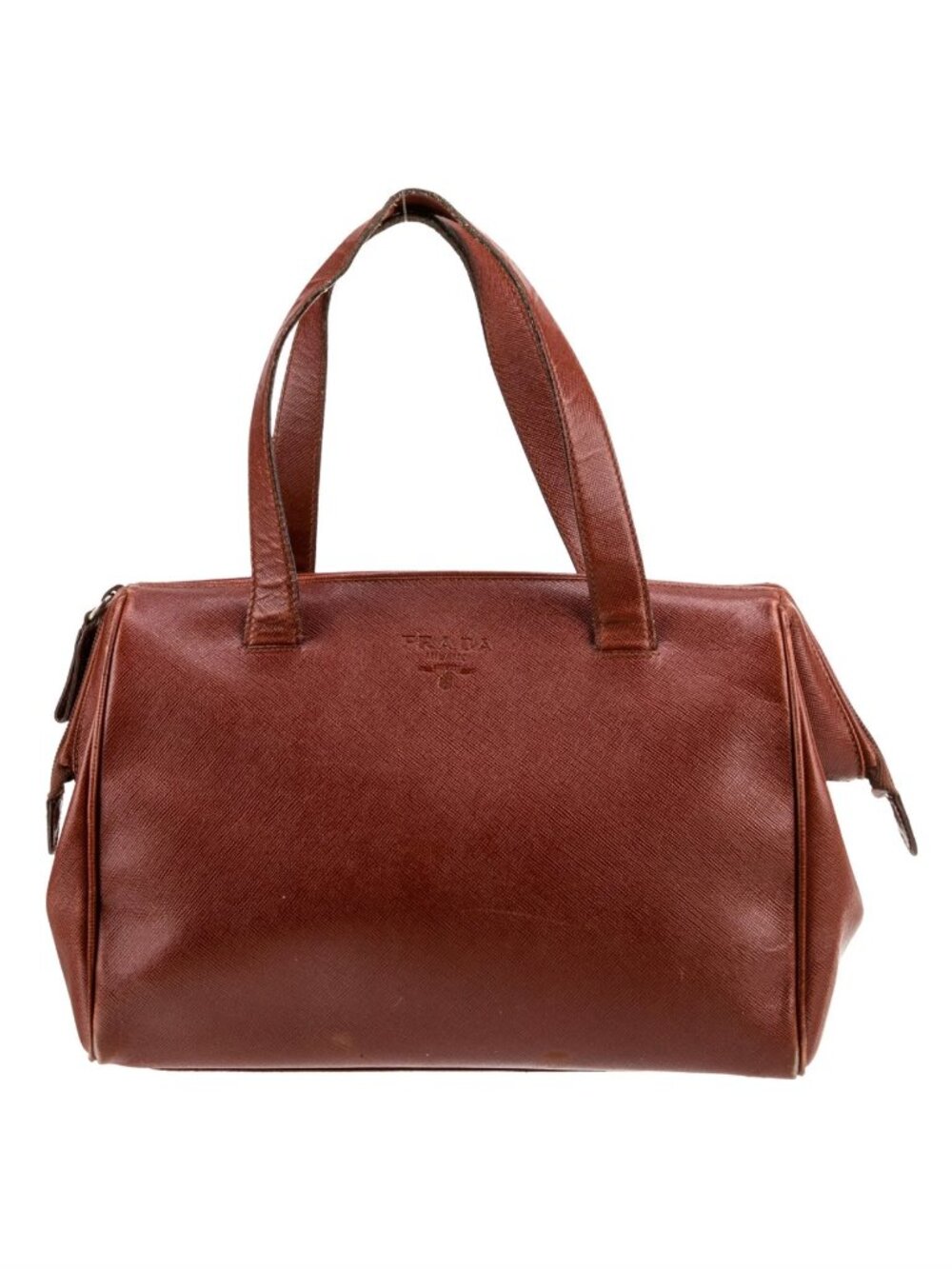 Prada Saffiano Lux Leather Top Handle Bag Vintage